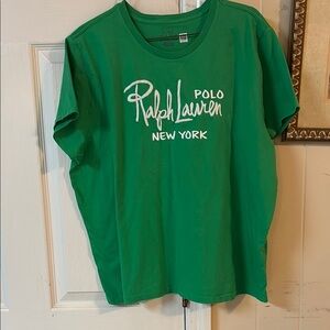 Ralph Lauren Green Short Sleeve Tee Classic Crew Neck